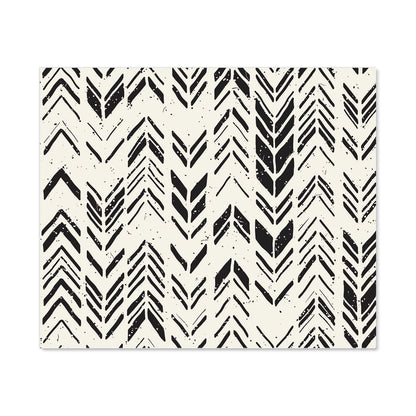 Hand Drawn Chevron Pattern Kitchen Splashback