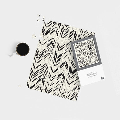 Hand Drawn Chevron Pattern Jigsaw Puzzle
