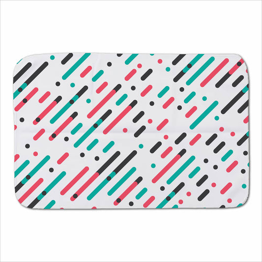 Overlapping Coloured Diagonal Lines Sherpa Blanket
