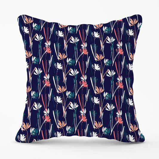 Hand Drawn Wild Flowers Cushions
