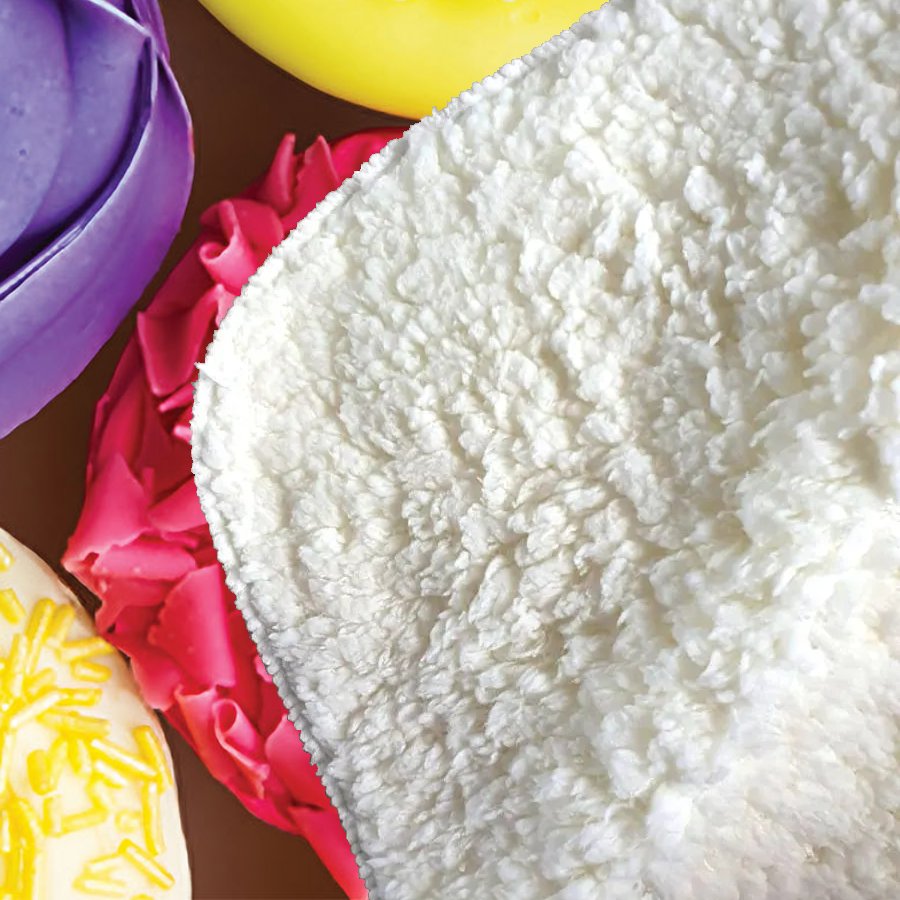 Bright Colourful Cupcakes Sherpa Blanket