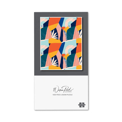 Modern Floral Pattern Jigsaw Puzzle