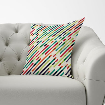 Coloured Diagonal Abstract Pattern Cushions