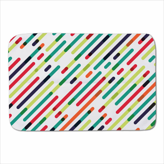 Coloured Diagonal Abstract Pattern Sherpa Blanket