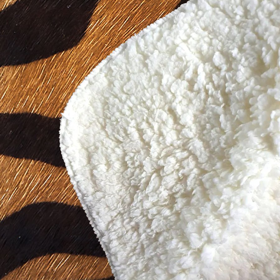 Tiger Skin Print Sherpa Blanket