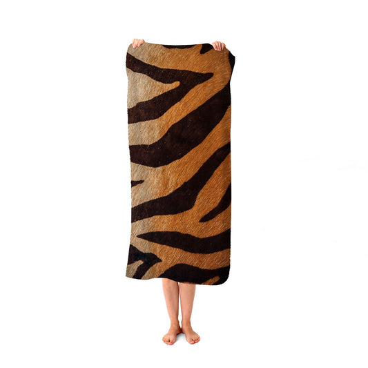 Tiger Skin Print Beach Towel
