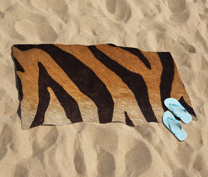 Tiger Skin Print Beach Towel