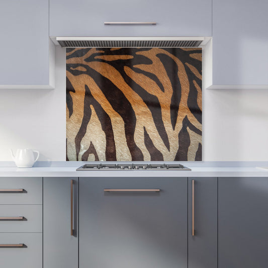 Tiger Skin Print Kitchen Splashback