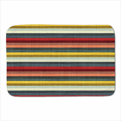 Multicolour Striped Brish Pattern Sherpa Blanket