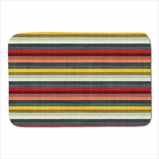 Multicolour Striped Brish Pattern Sherpa Blanket