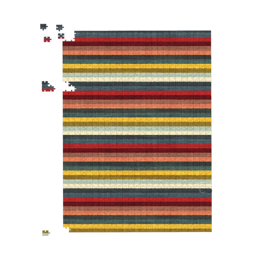 Multicolour Striped Brish Pattern Jigsaw Puzzle