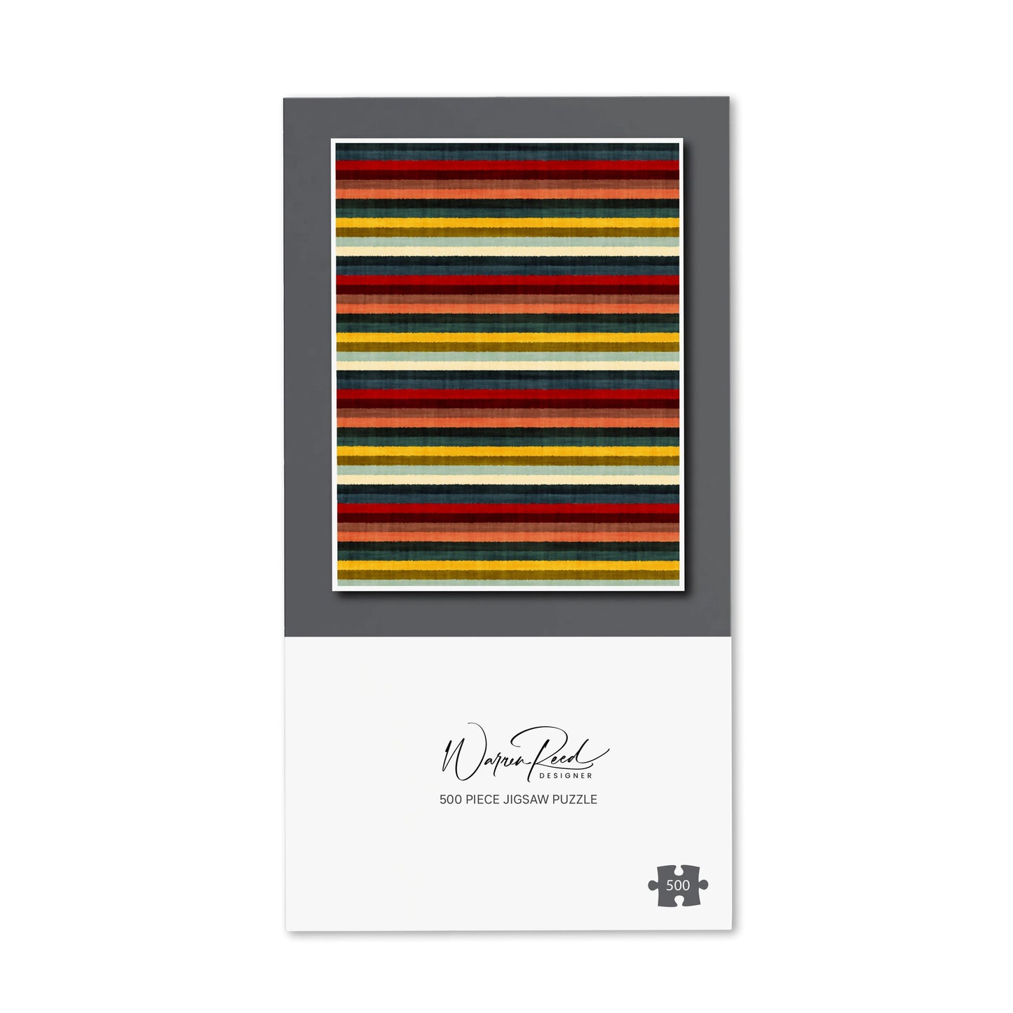 Multicolour Striped Brish Pattern Jigsaw Puzzle