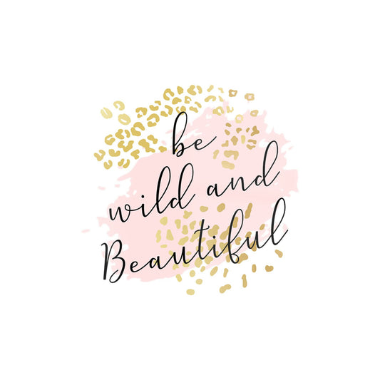 Be Wild And Beautiful Glass Chopping Board