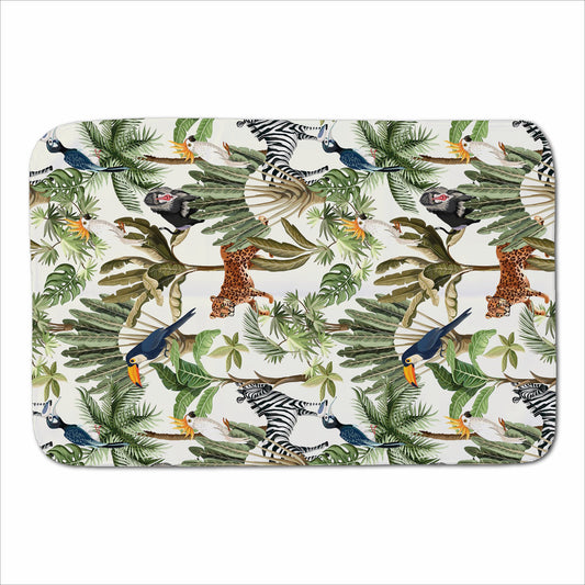Exotic Trees And Animals Sherpa Blanket