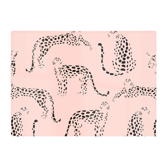 Abstract Leopard Pattern Glass Chopping Board