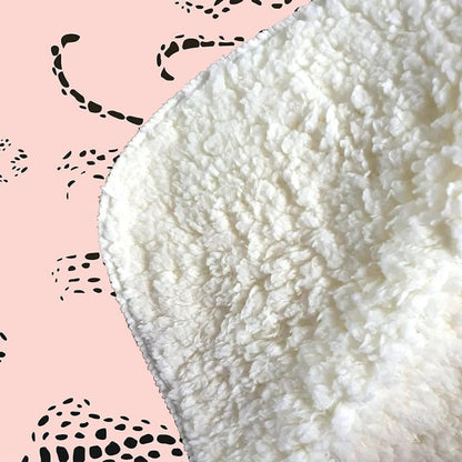 Abstract Leopard Pattern Sherpa Blanket