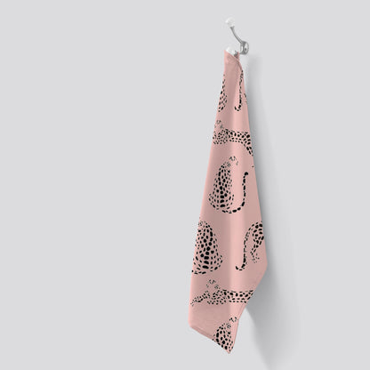 Abstract Leopard Pattern Tea Towel