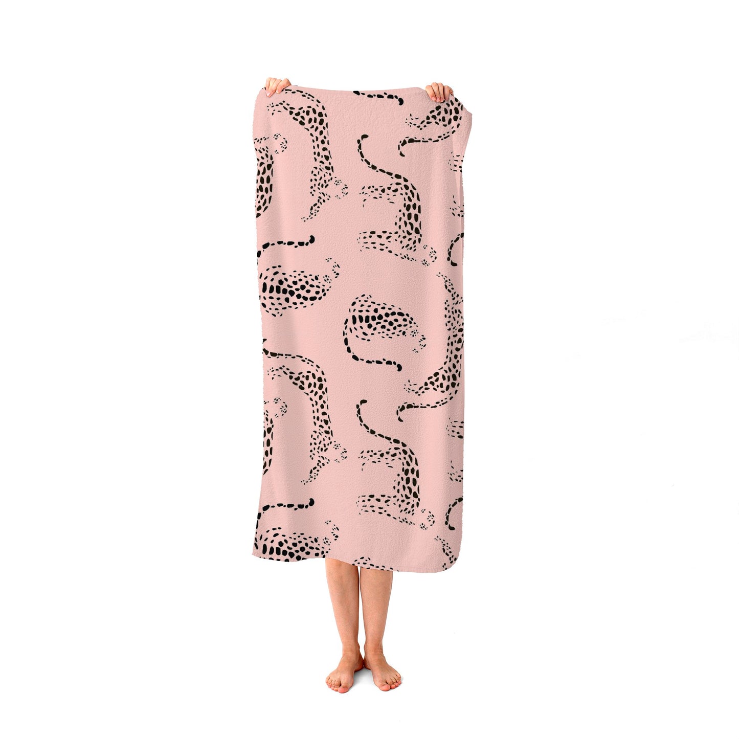 Abstract Leopard Pattern Beach Towel