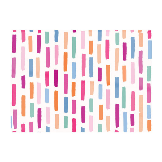 Vertical Abstract Brush Pattern Glass Chopping Board