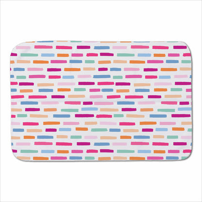 Vertical Abstract Brush Pattern Sherpa Blanket