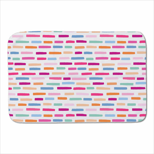 Vertical Abstract Brush Pattern Sherpa Blanket