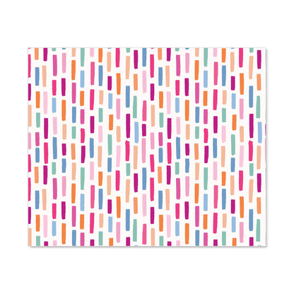 Vertical Abstract Brush Pattern Kitchen Splashback