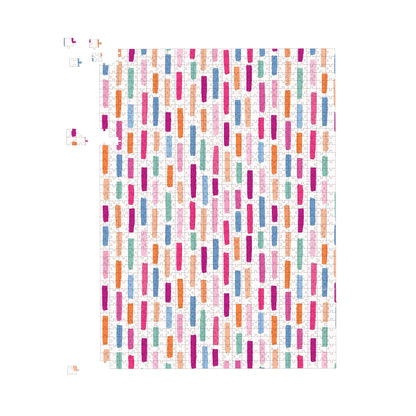 Vertical Abstract Brush Pattern Jigsaw Puzzle