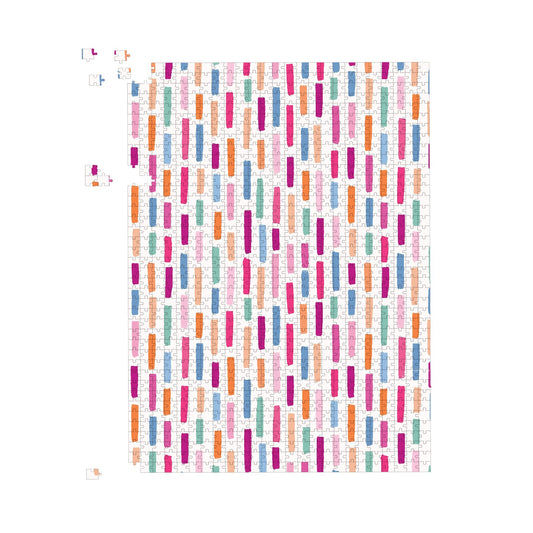 Vertical Abstract Brush Pattern Jigsaw Puzzle