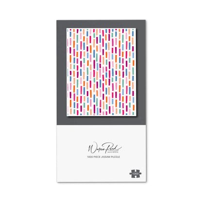 Vertical Abstract Brush Pattern Jigsaw Puzzle