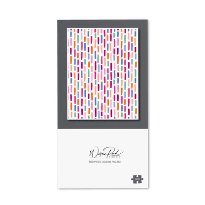 Vertical Abstract Brush Pattern Jigsaw Puzzle