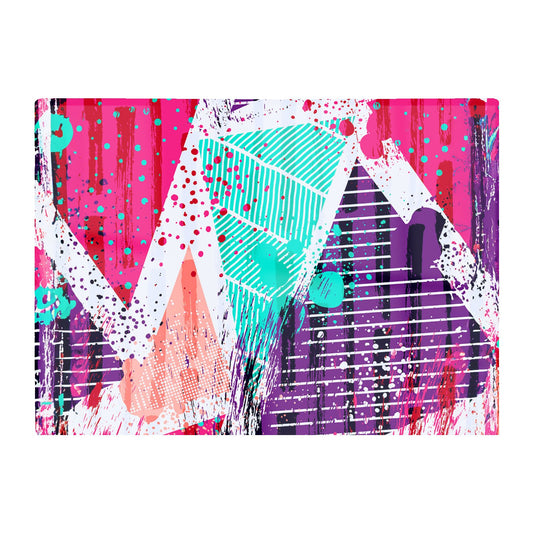 Shabby Geometric Pattern Glass Chopping Board