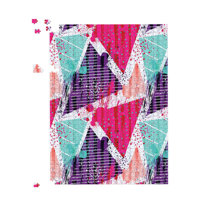 Shabby Geometric Pattern Jigsaw Puzzle