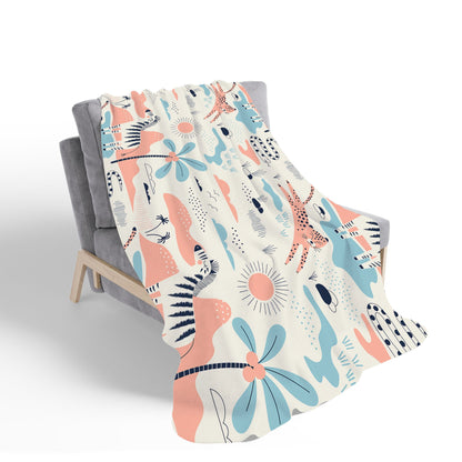 Wild Savannah Park Sherpa Blanket