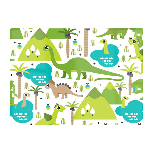 Baby Dinosaur Print Glass Chopping Board