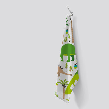 Baby Dinosaur Print Tea Towel