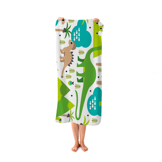 Baby Dinosaur Print Beach Towel