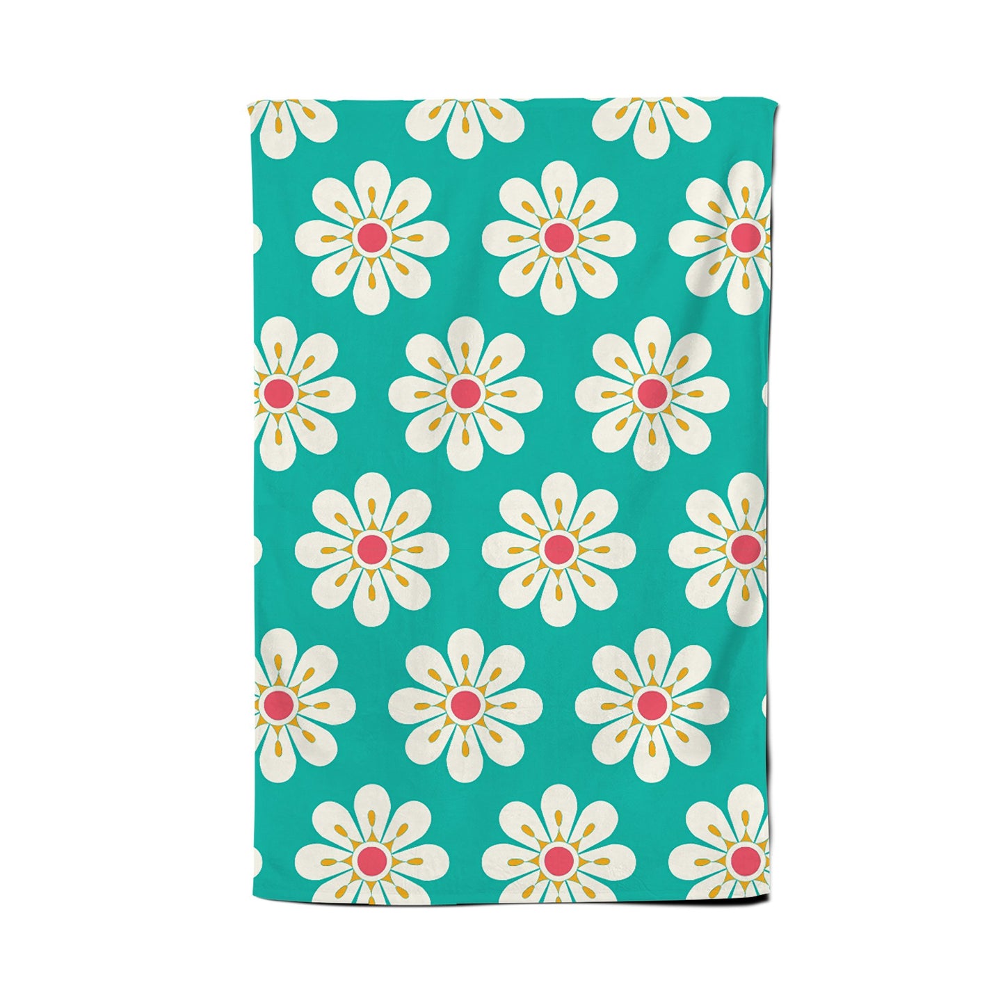 Daisy Pattern Tea Towel