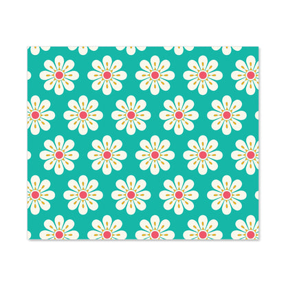 Daisy Pattern Kitchen Splashback