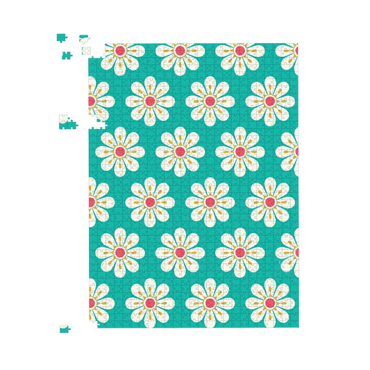 Daisy Pattern Jigsaw Puzzle