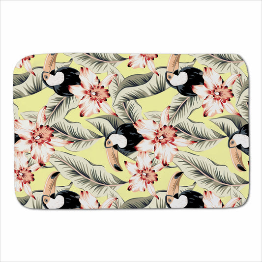 Toucans, Orchids And Palm Leaves Sherpa Blanket