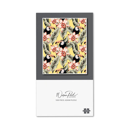 Toucans, Orchids And Palm Leaves Jigsaw Puzzle