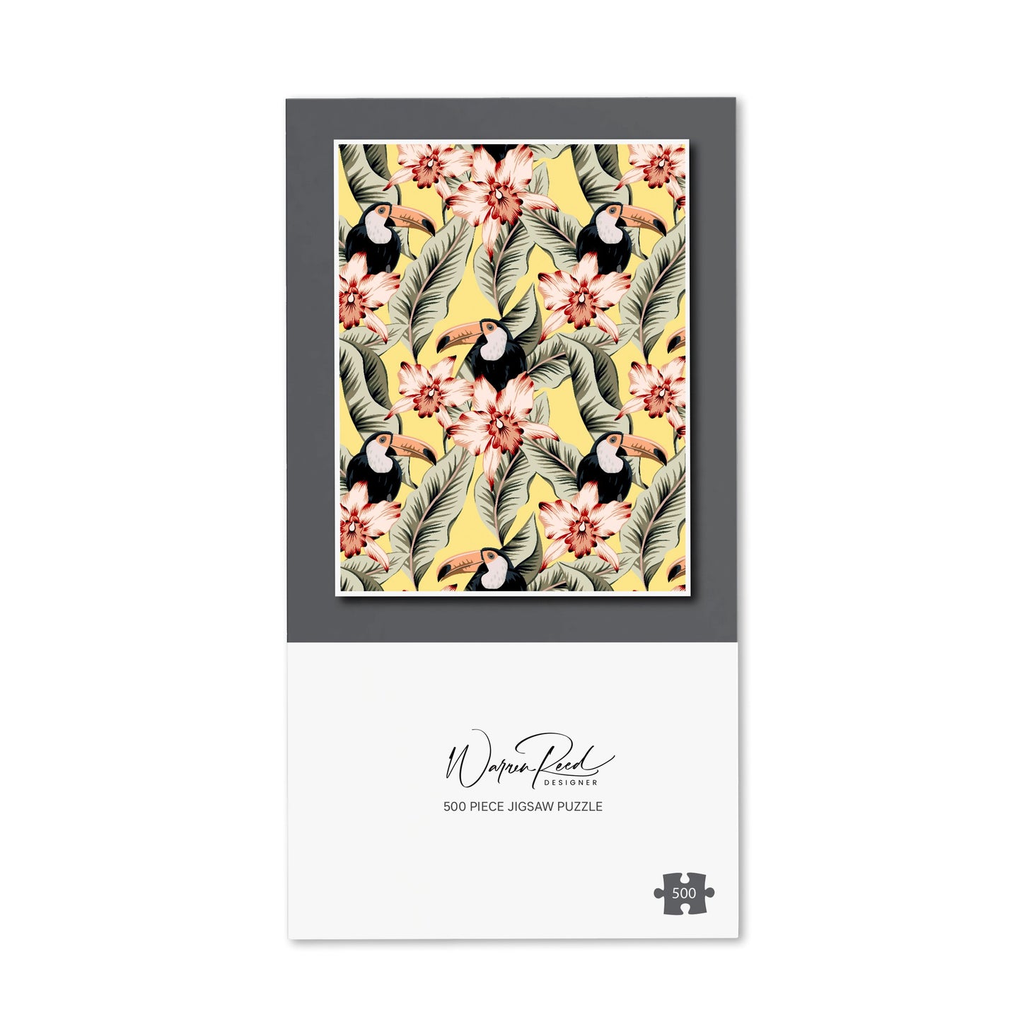 Toucans, Orchids And Palm Leaves Jigsaw Puzzle