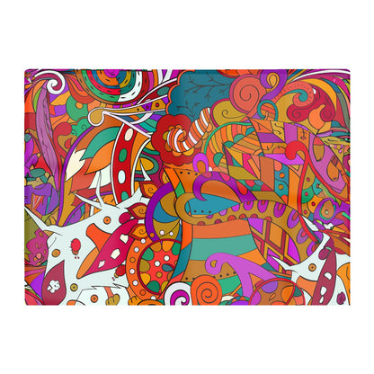 Mehndi Design Glass Chopping Board