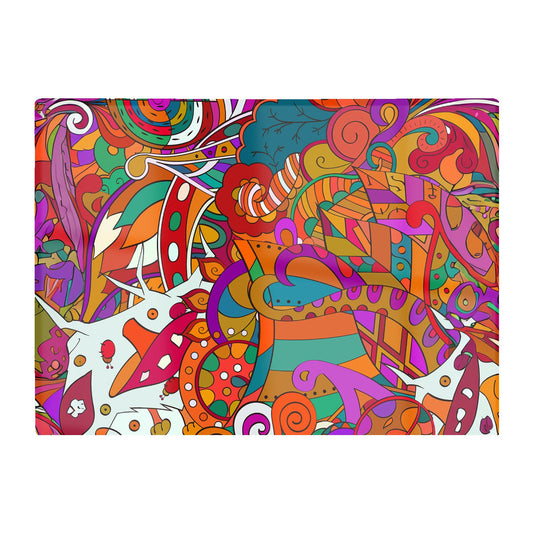 Mehndi Design Glass Chopping Board
