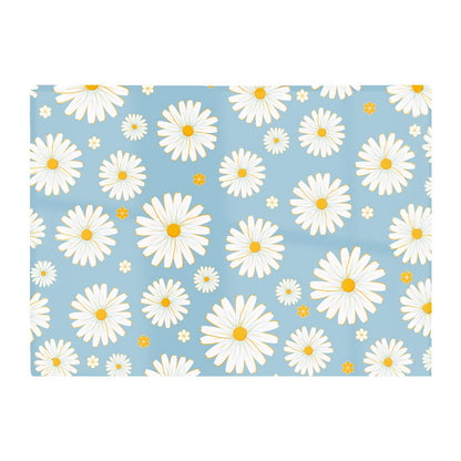 Summer Daisy Pattern Glass Chopping Board