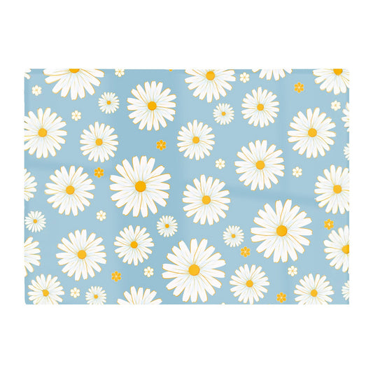 Summer Daisy Pattern Glass Chopping Board