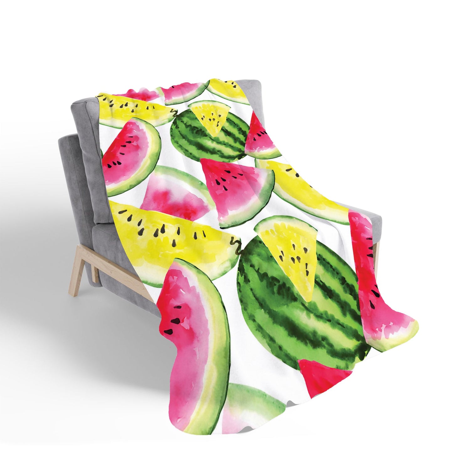 Colourful Melon Pattern Sherpa Blanket