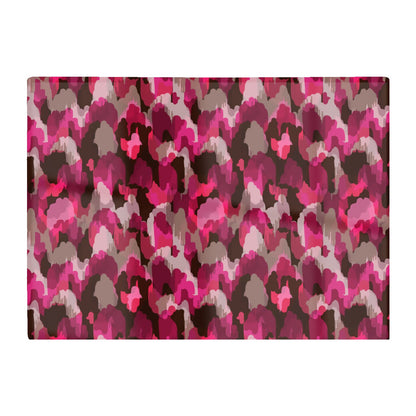 Modern Pink Animal Print Glass Chopping Board