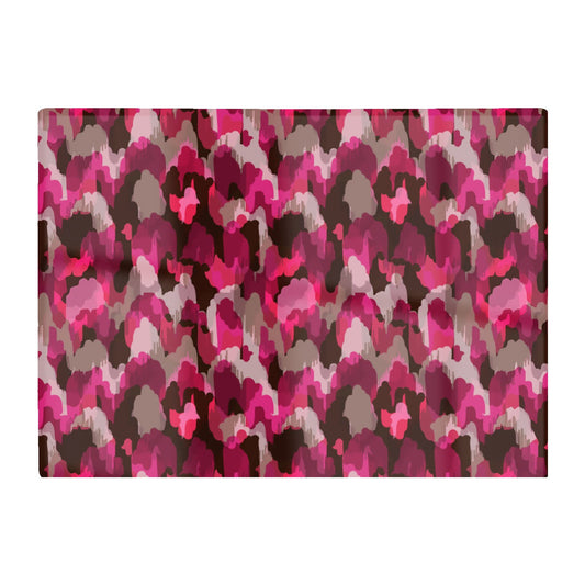 Modern Pink Animal Print Glass Chopping Board