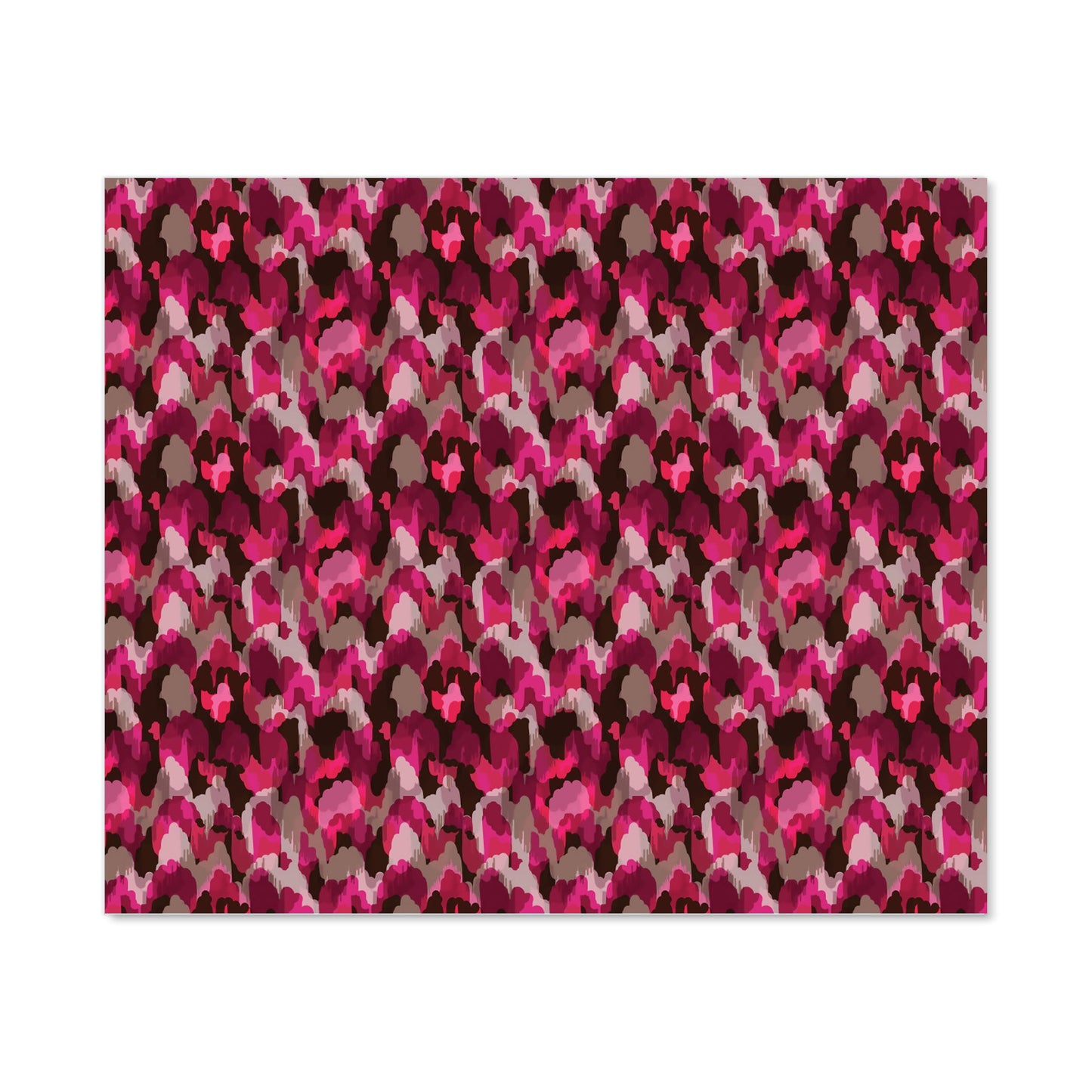 Modern Pink Animal Print Kitchen Splashback